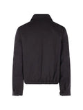 SALON C. LUNDMAN spread-collar zip-up jacket
