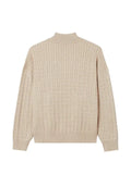 CHOCOOLATE cable-knit zip-up cardigan