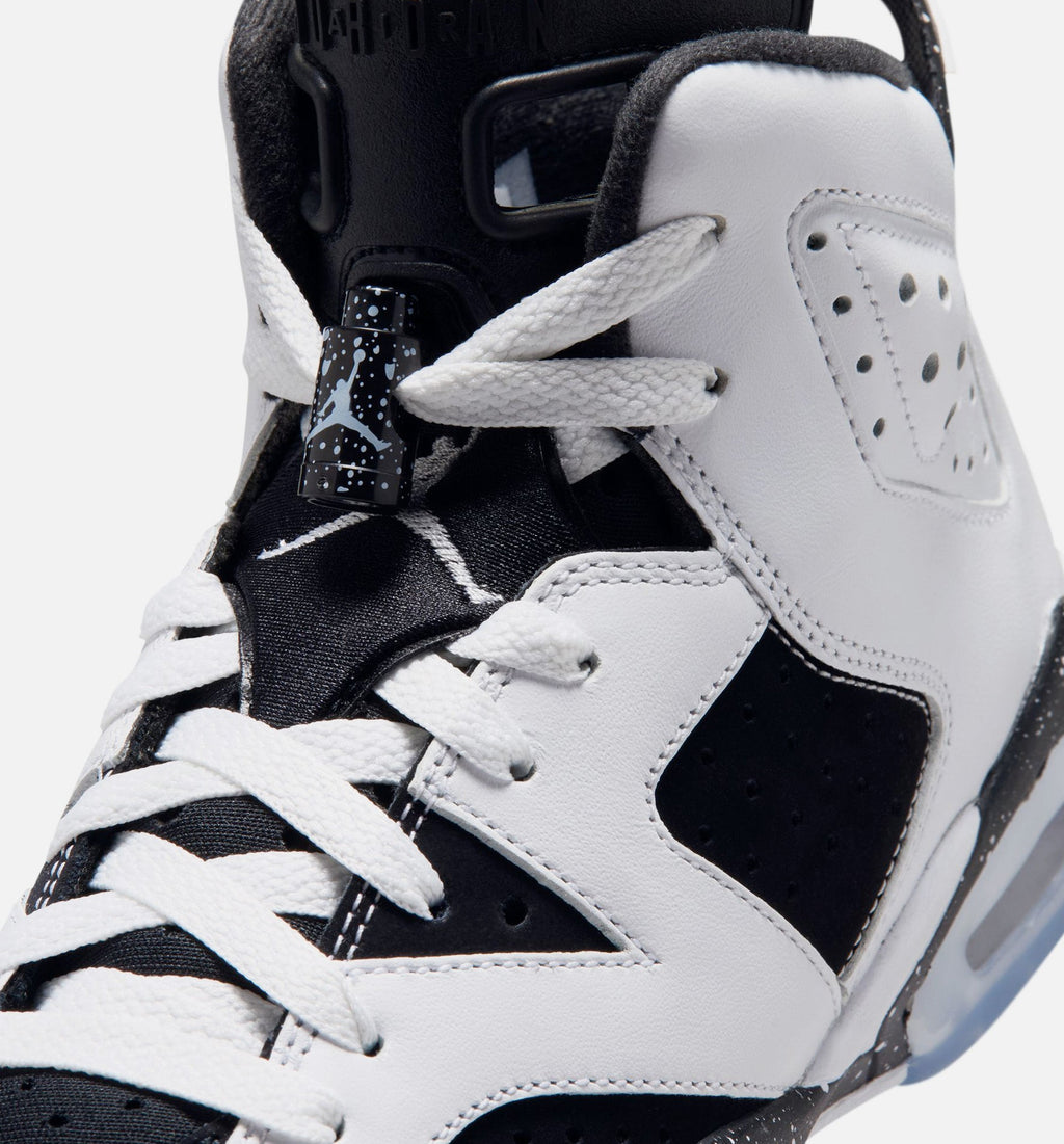 Air Jordan 6 Retro Black & White Grade School Lifestyle Shoe
