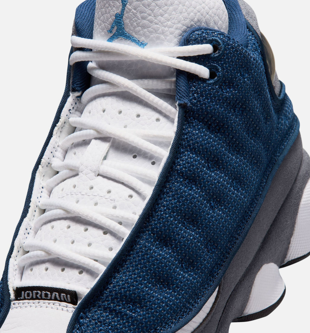 Air Jordan 13 Retro Navy and Flint Grey Grade School Lifestyle Shoe – Navy/University Blue/Flint Grey/White