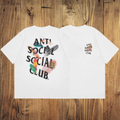 ASSC White Tee – Feather Back Print