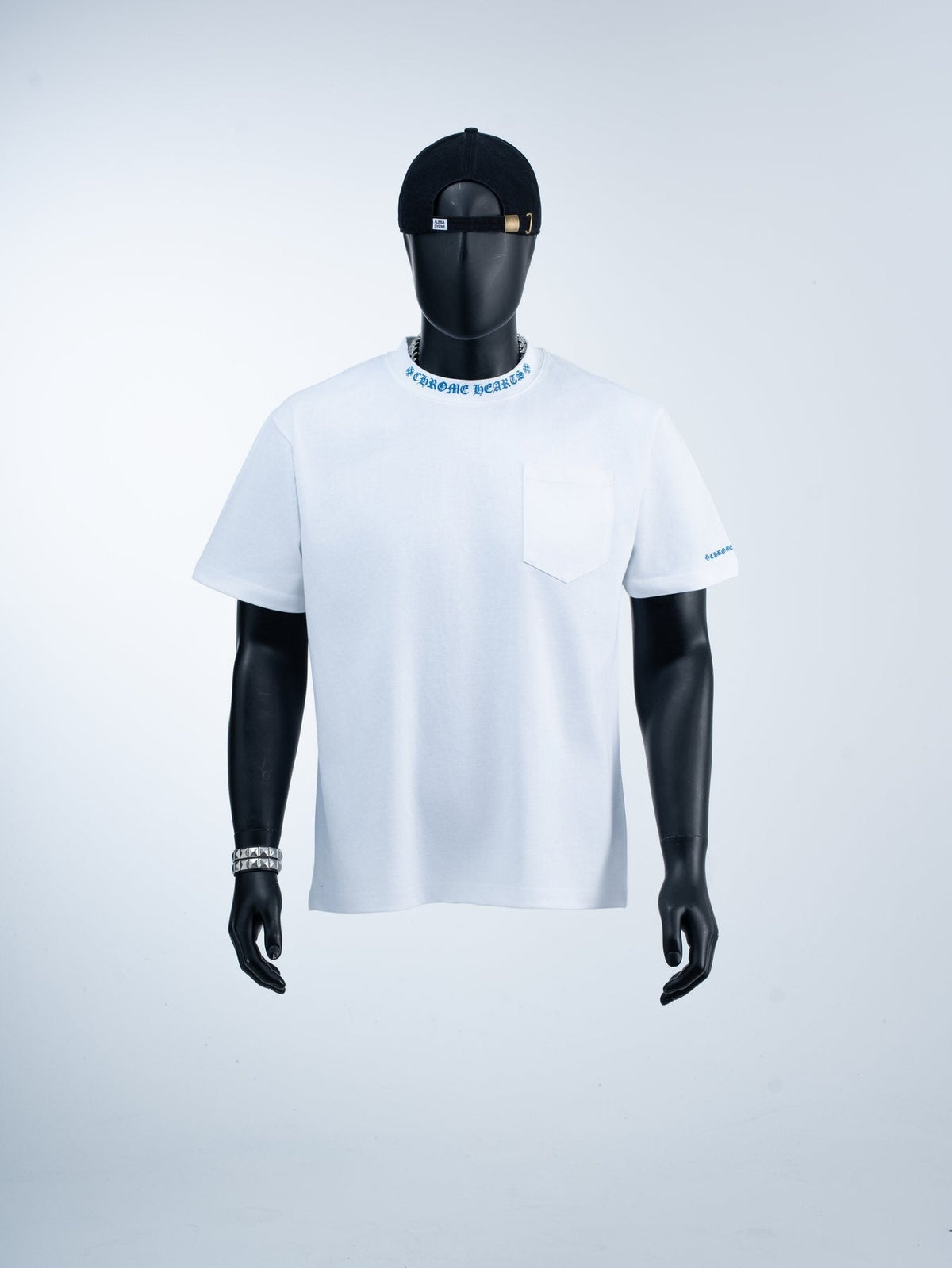 Chrome Hearts Sanskrit Letter Pocket Short-Sleeve T-Shirt