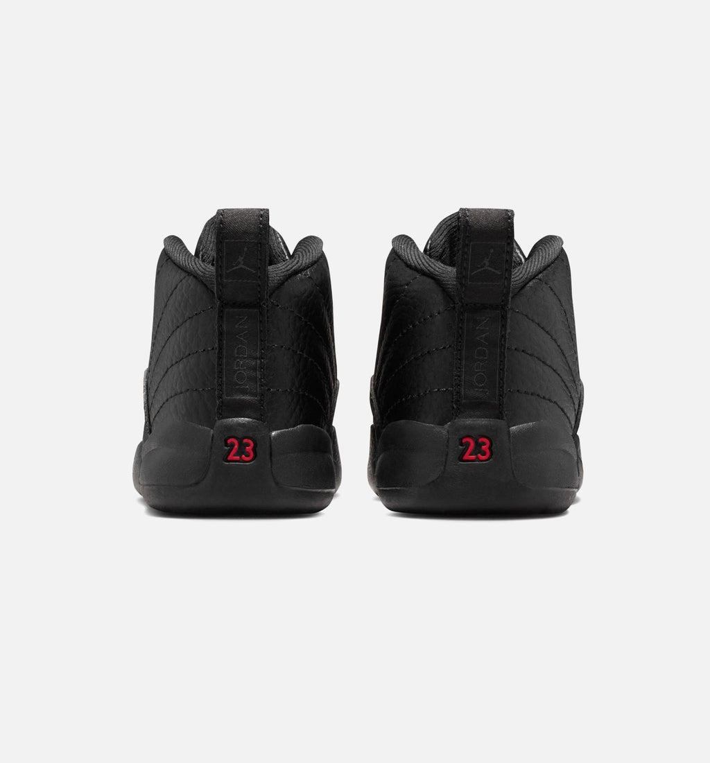 Air Jordan 12 Retro Bloodline – Infant/Toddler Lifestyle Shoe in Black/Varsity Red